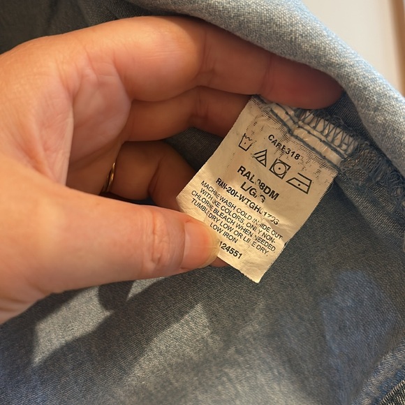 Vintage Unisex Wrangler Denim Overshirt - Picture 4 of 5